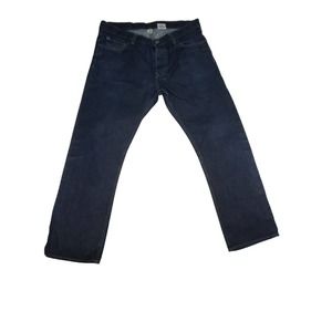 Banana Republic Pants Mens 36 Blue Denim Jeans Slim Fit Stretch Button Fly 36x32